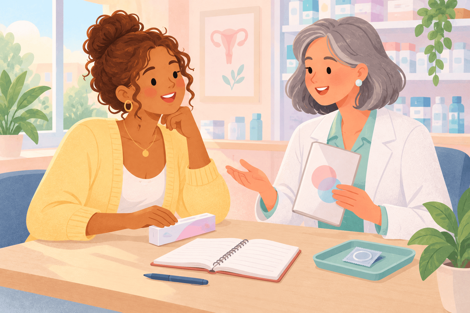Illustration about stopping the pill for side effects