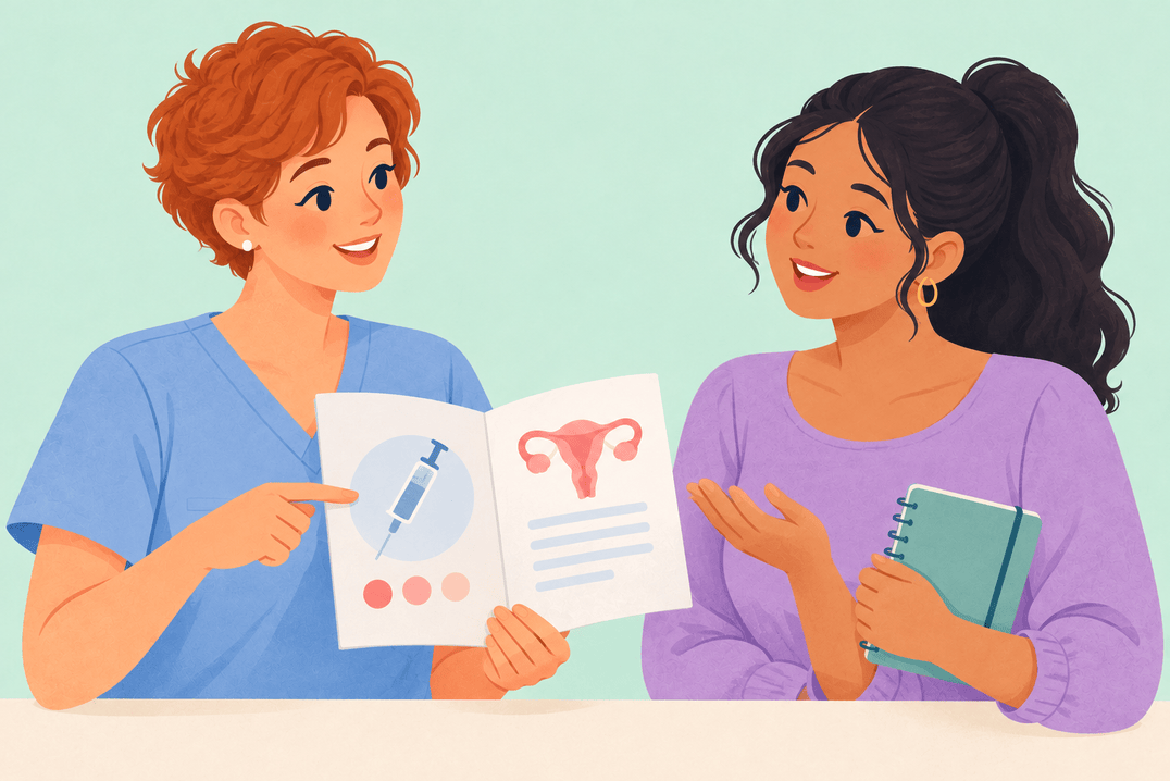 Illustration about contraceptive injections