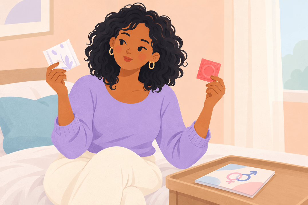 Illustration about period sex and pregnancy prevention