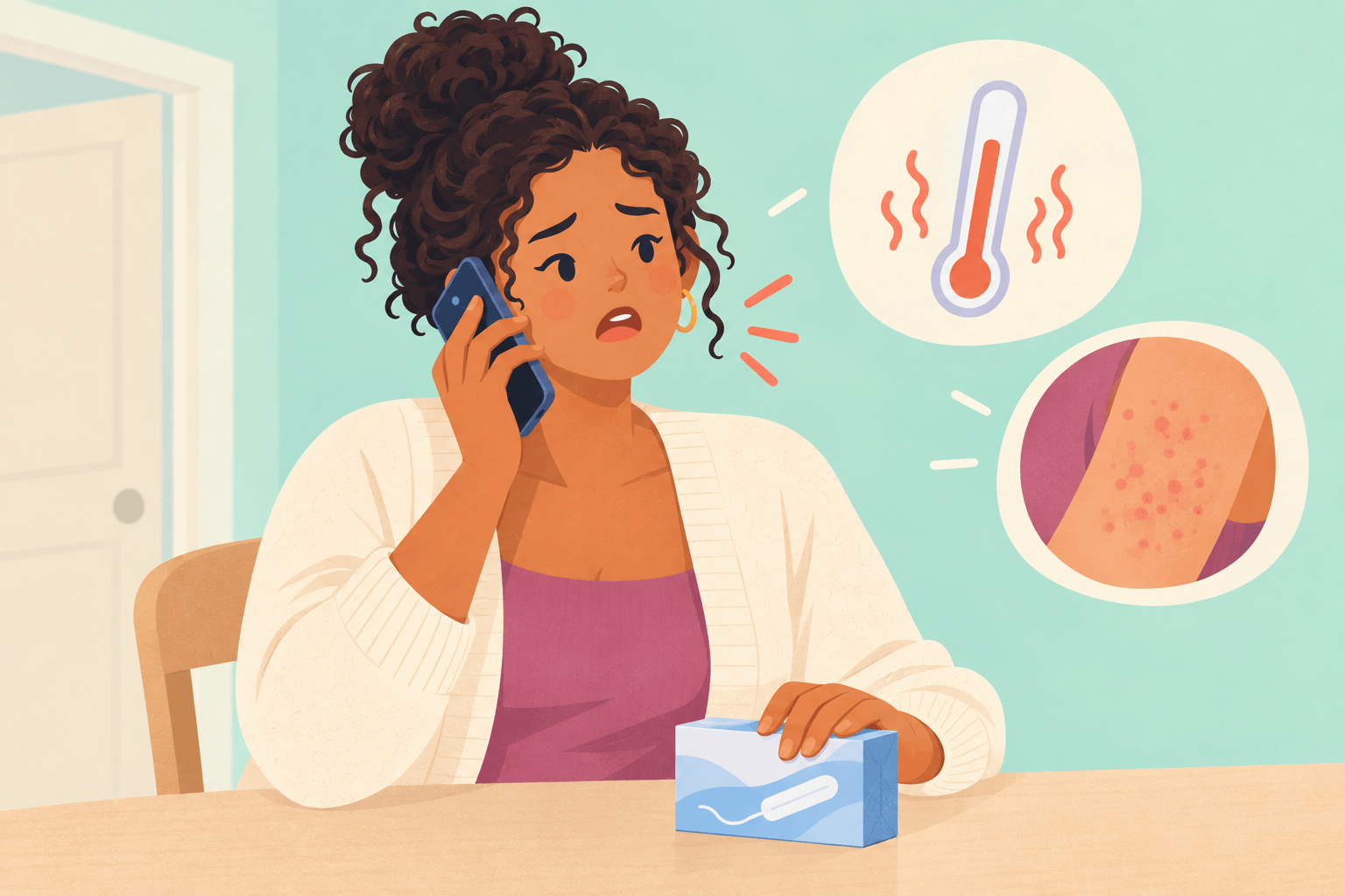 Illustration about toxic shock syndrome