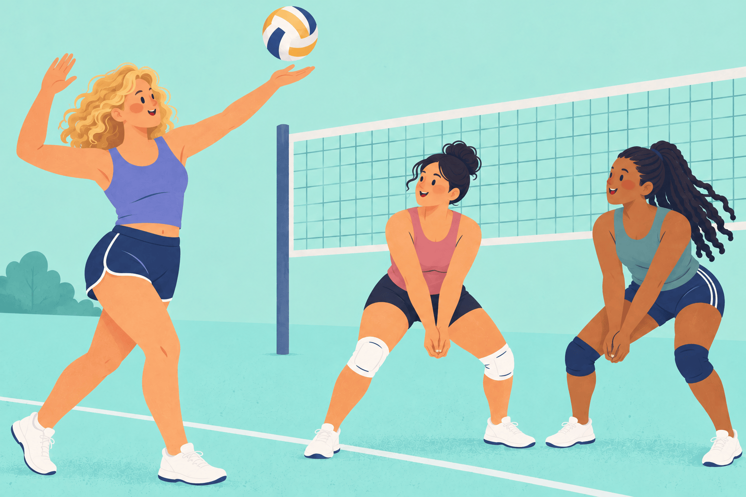 Illustration about periods and sports in puberty