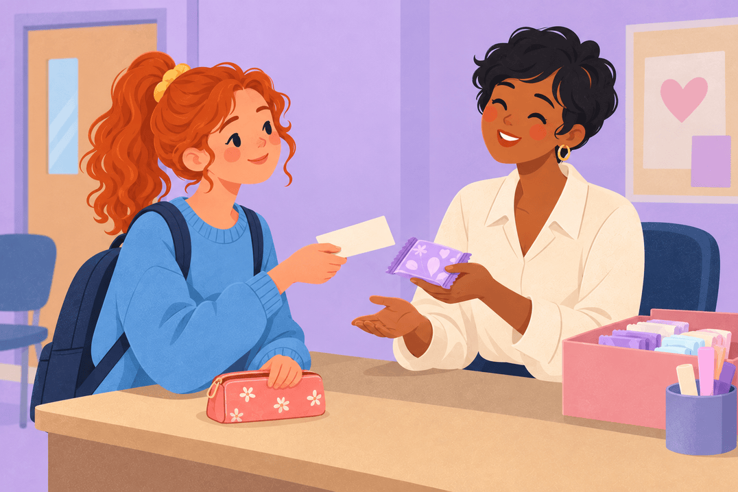 Illustration about period embarrassment