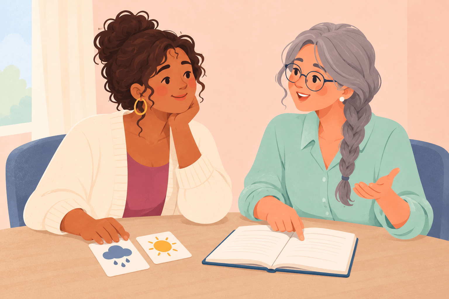 Illustration about perimenopause mood changes