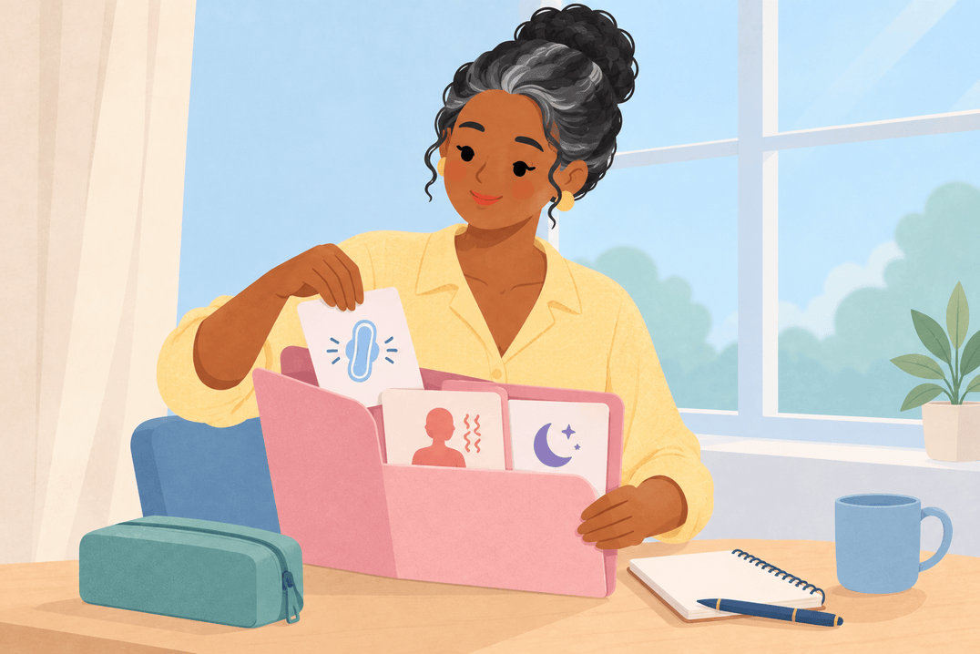 Illustration about menopause appointments