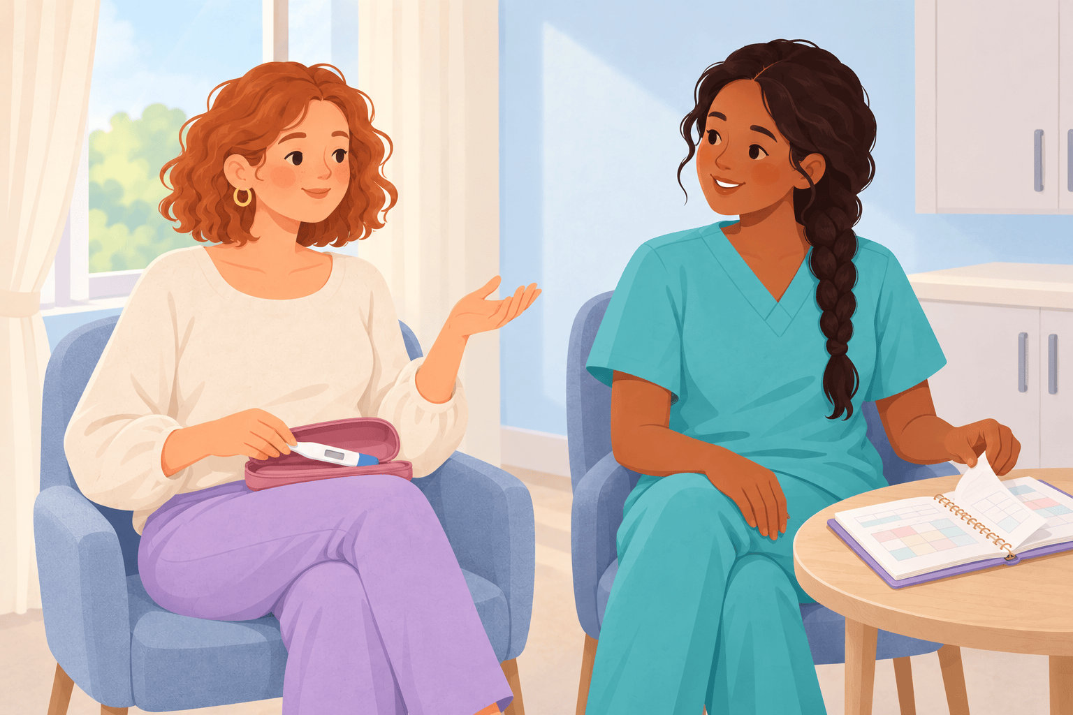 Illustration about sex after ovulation