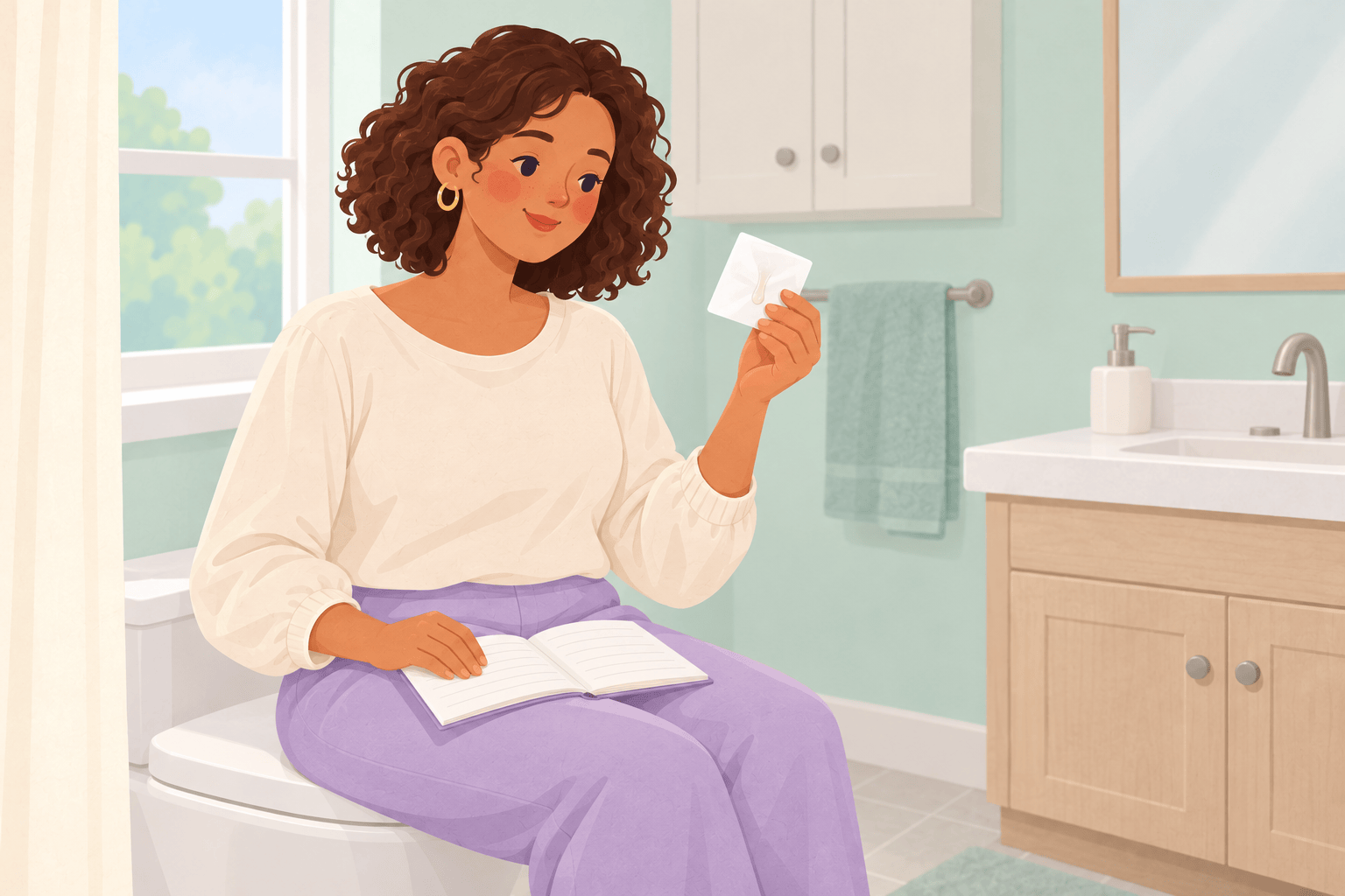 Illustration about fertile cervical mucus