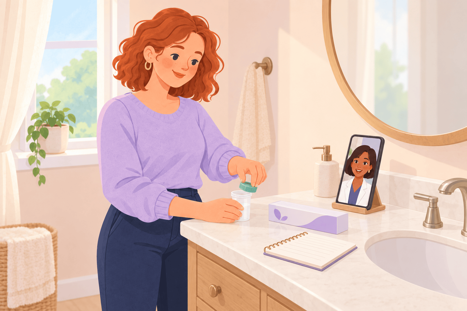 Illustration about when to start ovulation testing