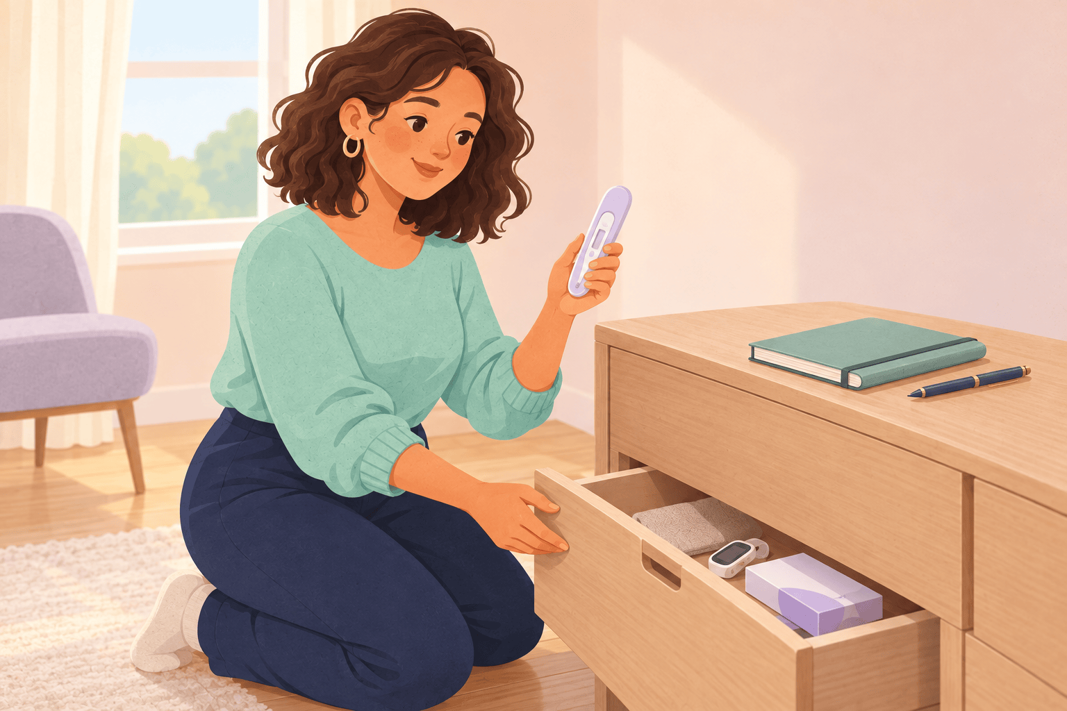 Illustration about simplifying fertility tracking