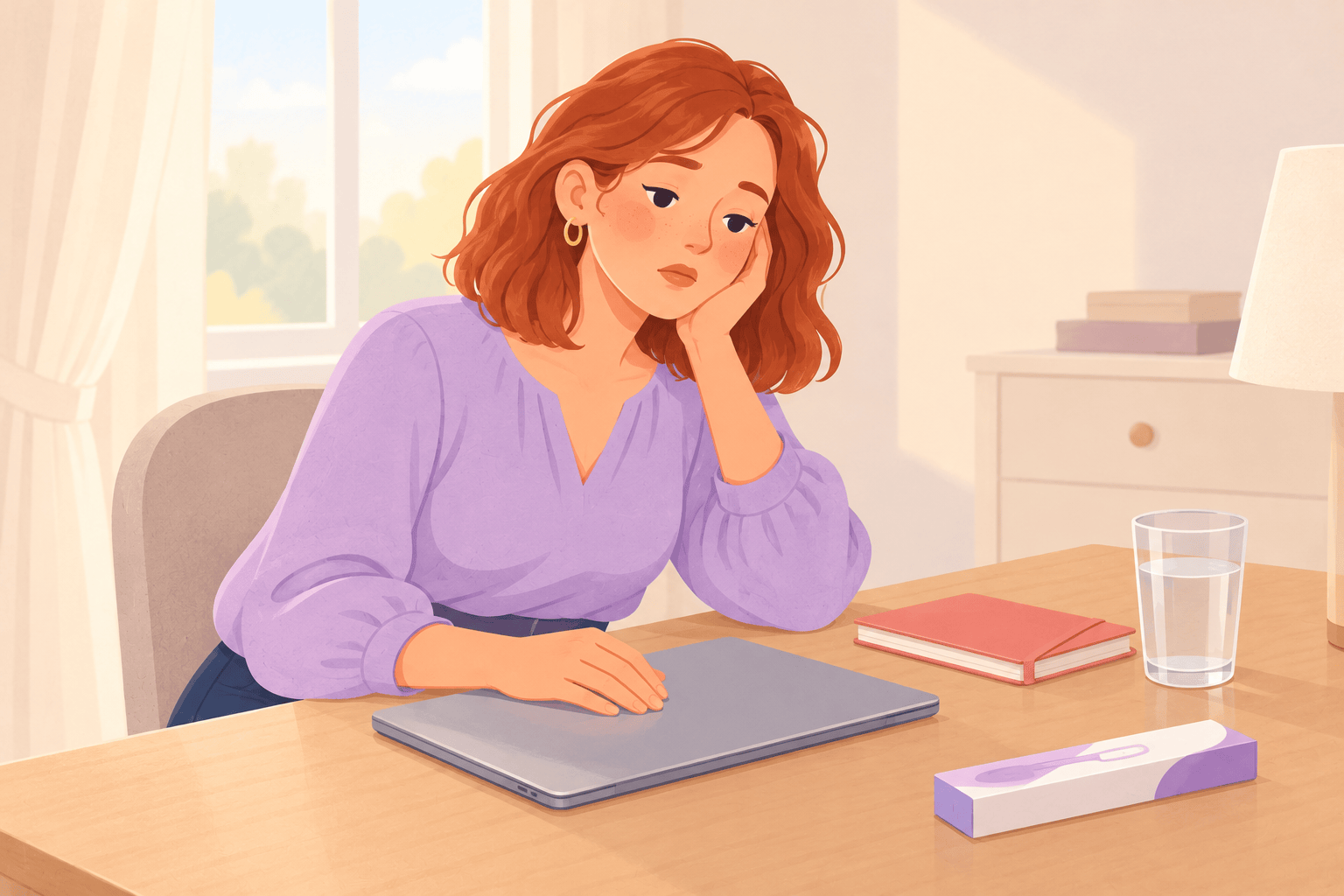 Illustration about early pregnancy fatigue