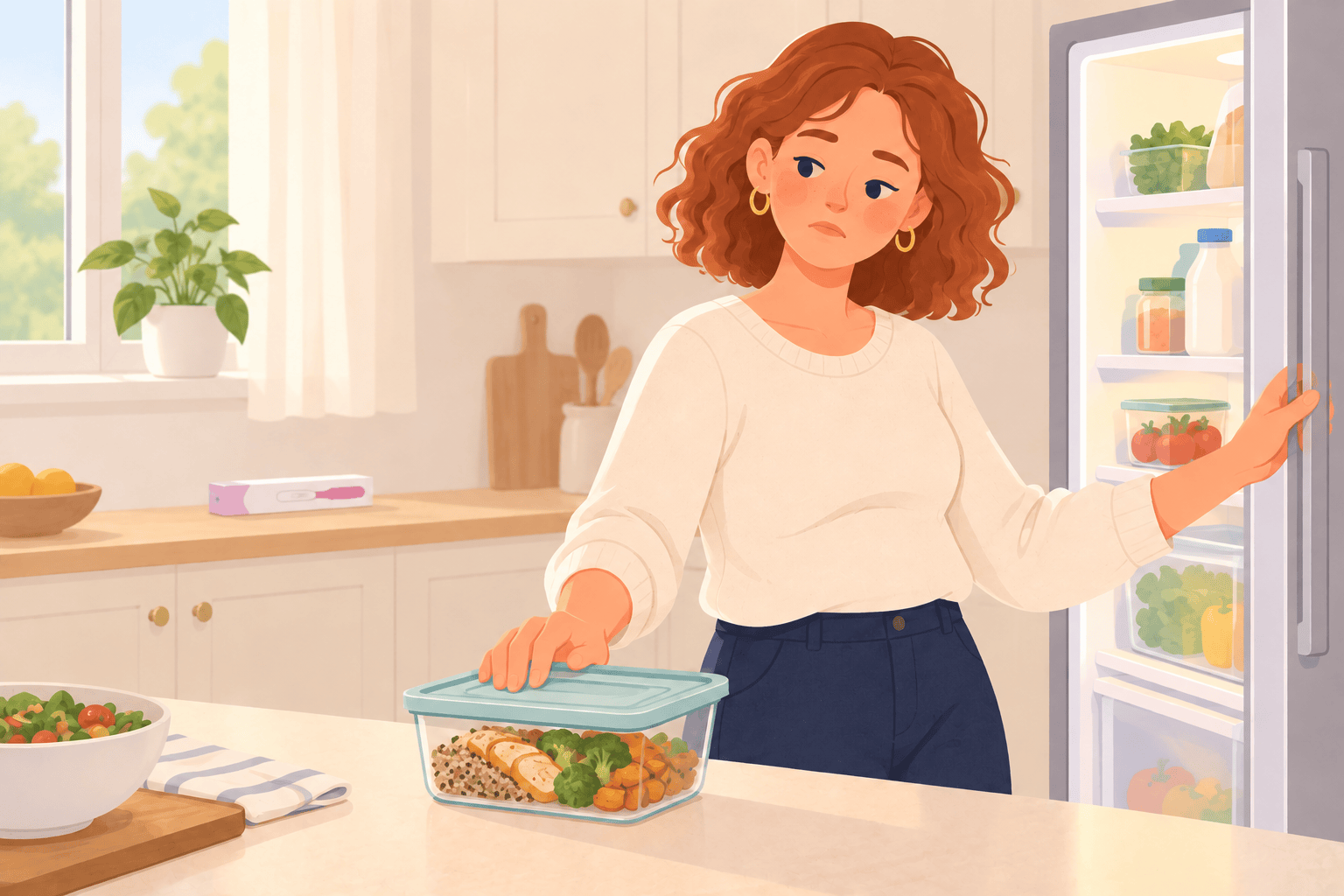 Illustration about food aversions before testing