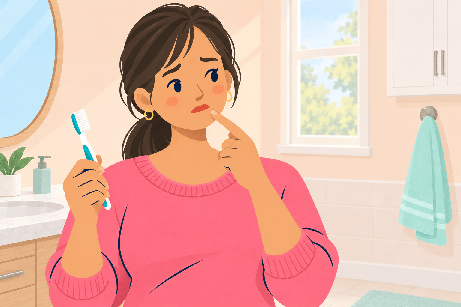 Illustration about dental care before pregnancy