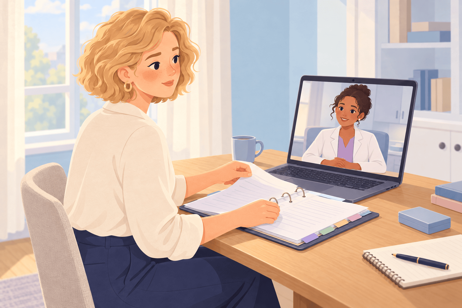 Illustration about long-term conditions and conception