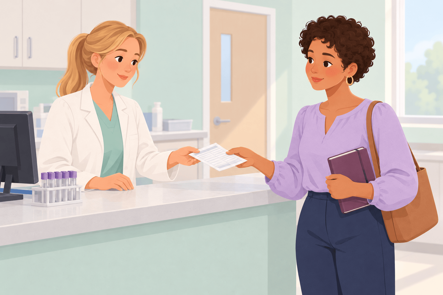 Illustration about thyroid conditions and conception