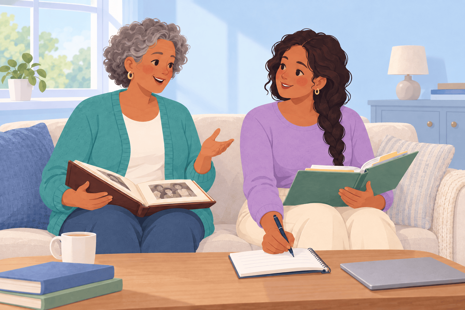 Illustration about family medical history