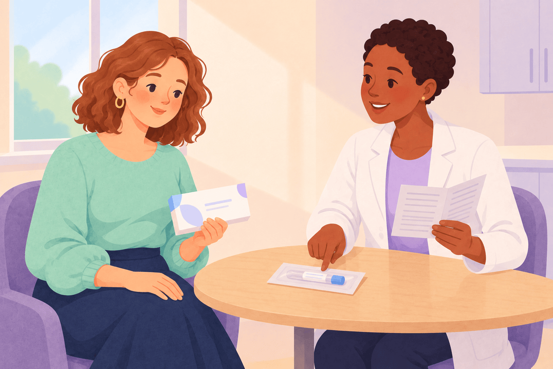 Illustration about carrier screening before pregnancy