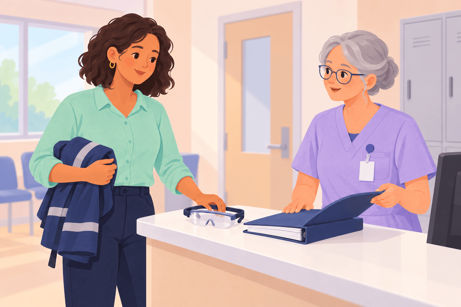 Illustration about workplace exposures before conception