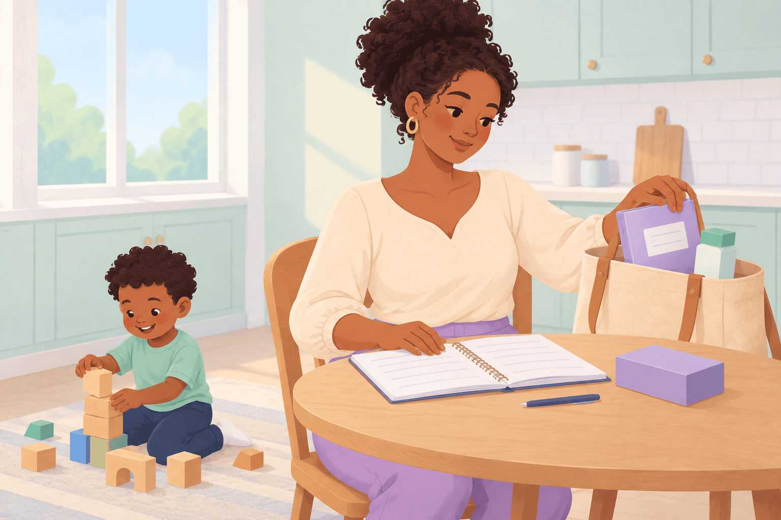 Illustration about planning a second pregnancy
