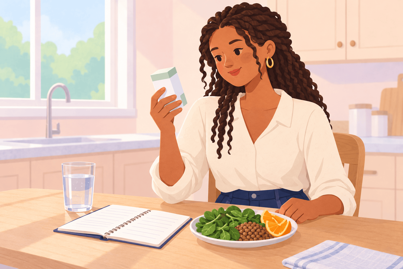 Illustration about folate versus folic acid