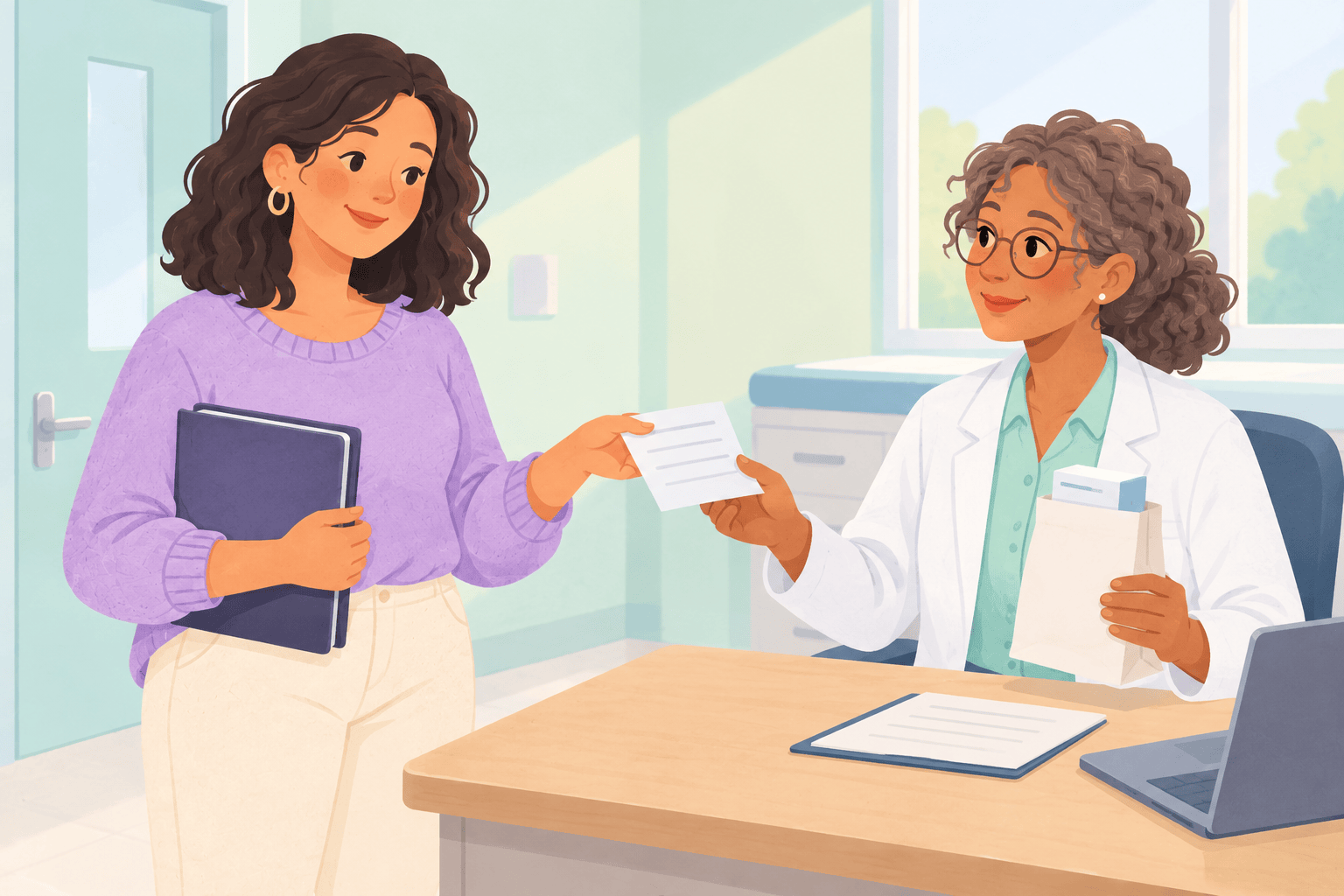 Illustration about higher-dose folic acid