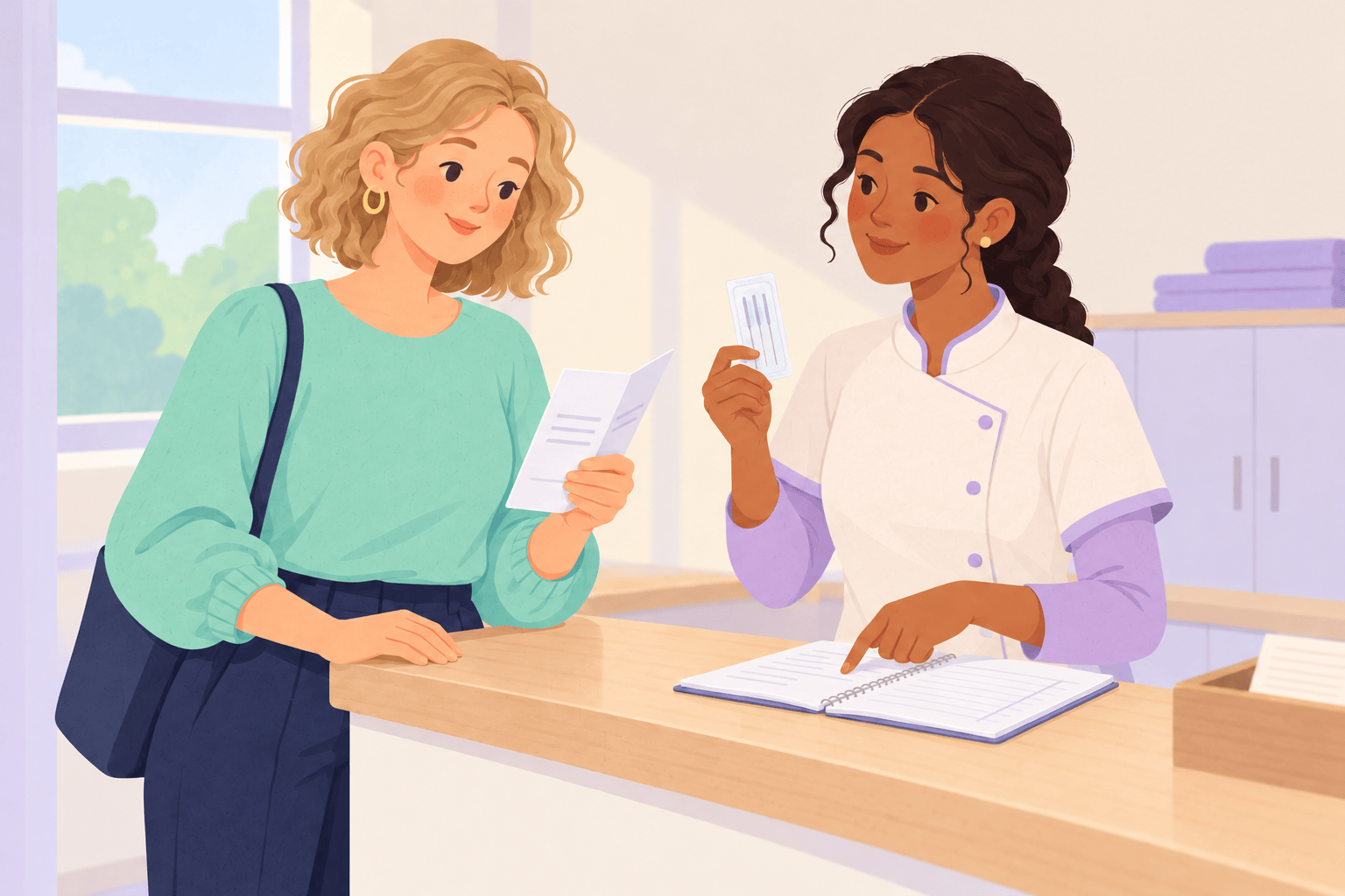 Illustration about acupuncture for fertility