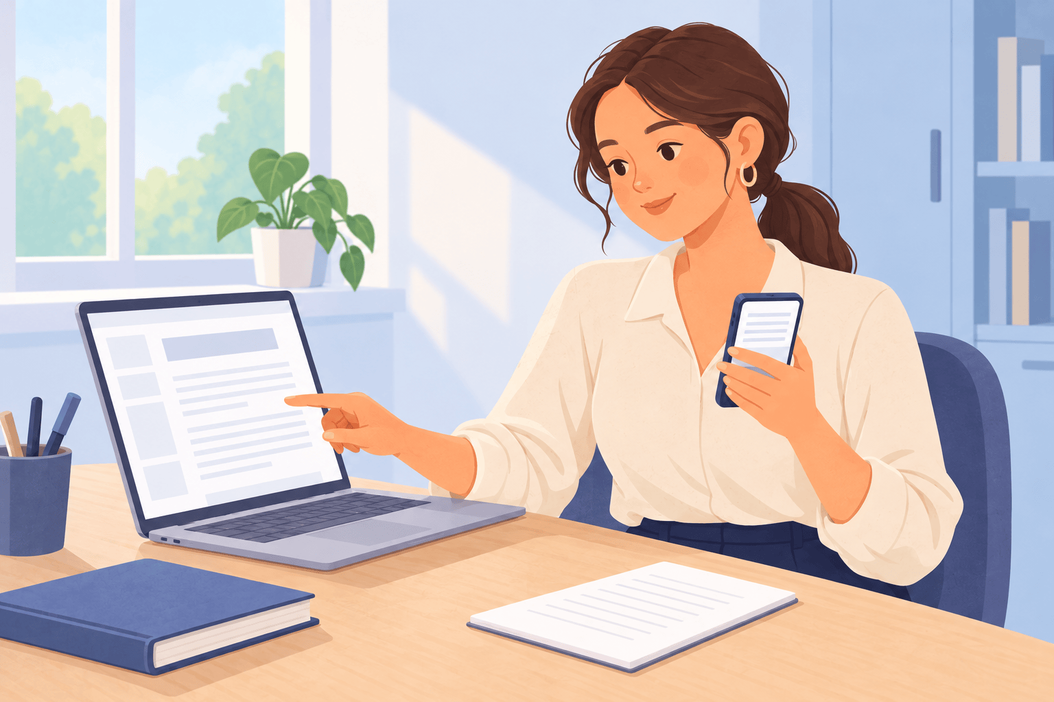 Illustration about fertility advice on social media