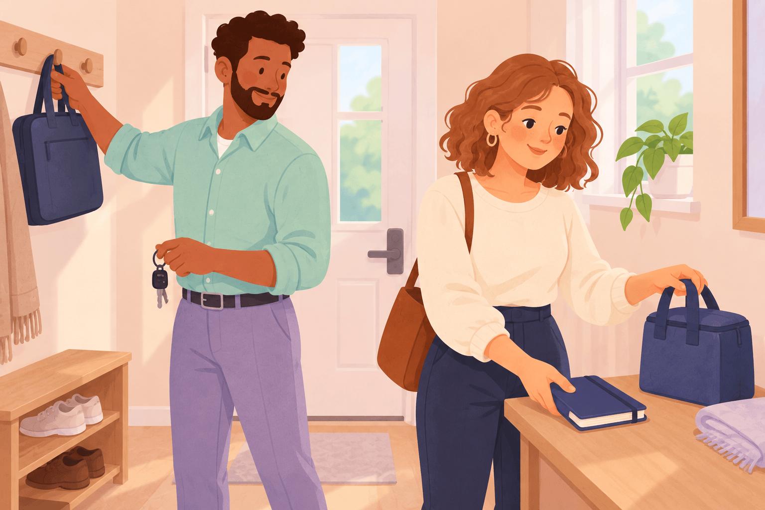 Illustration about trying to conceive on a busy schedule