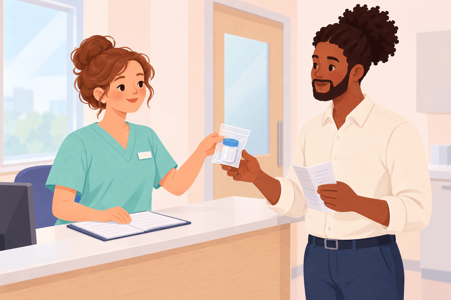 Illustration about semen analysis