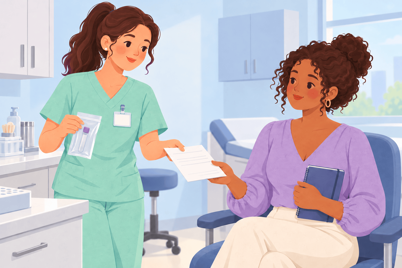 Illustration about trying to conceive with pcos