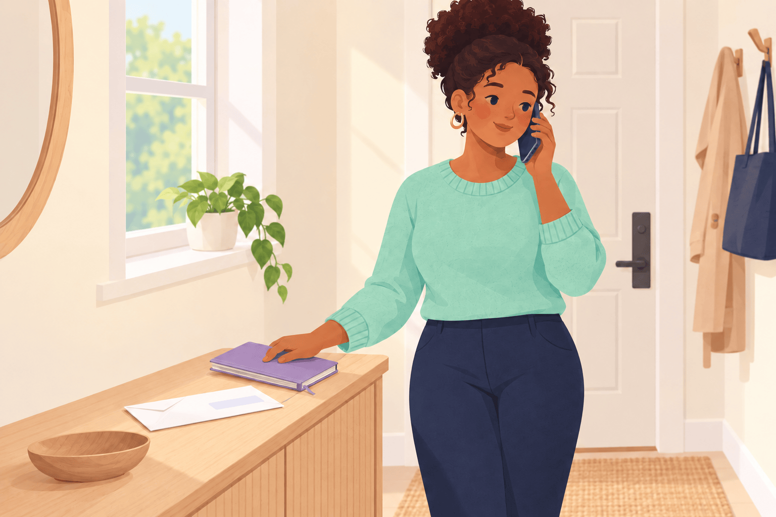 Illustration about endometriosis and conception