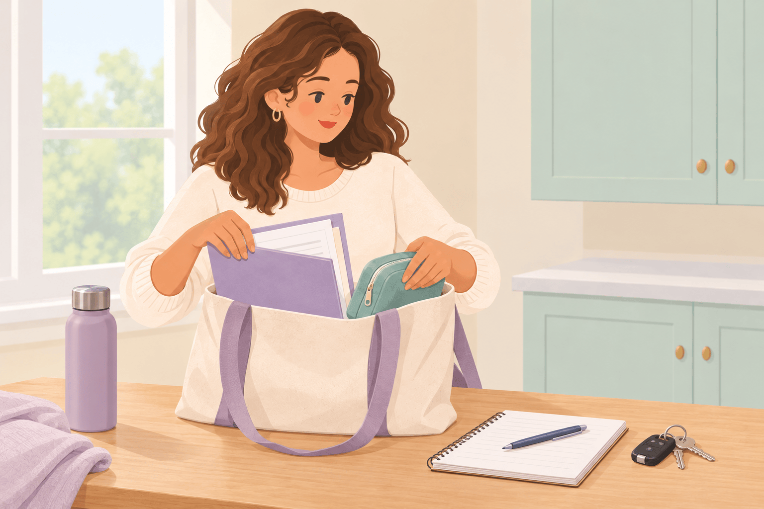 Illustration about first fertility appointment