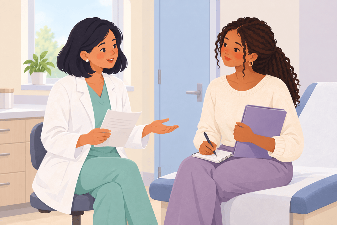 Illustration about hysteroscopy and fertility