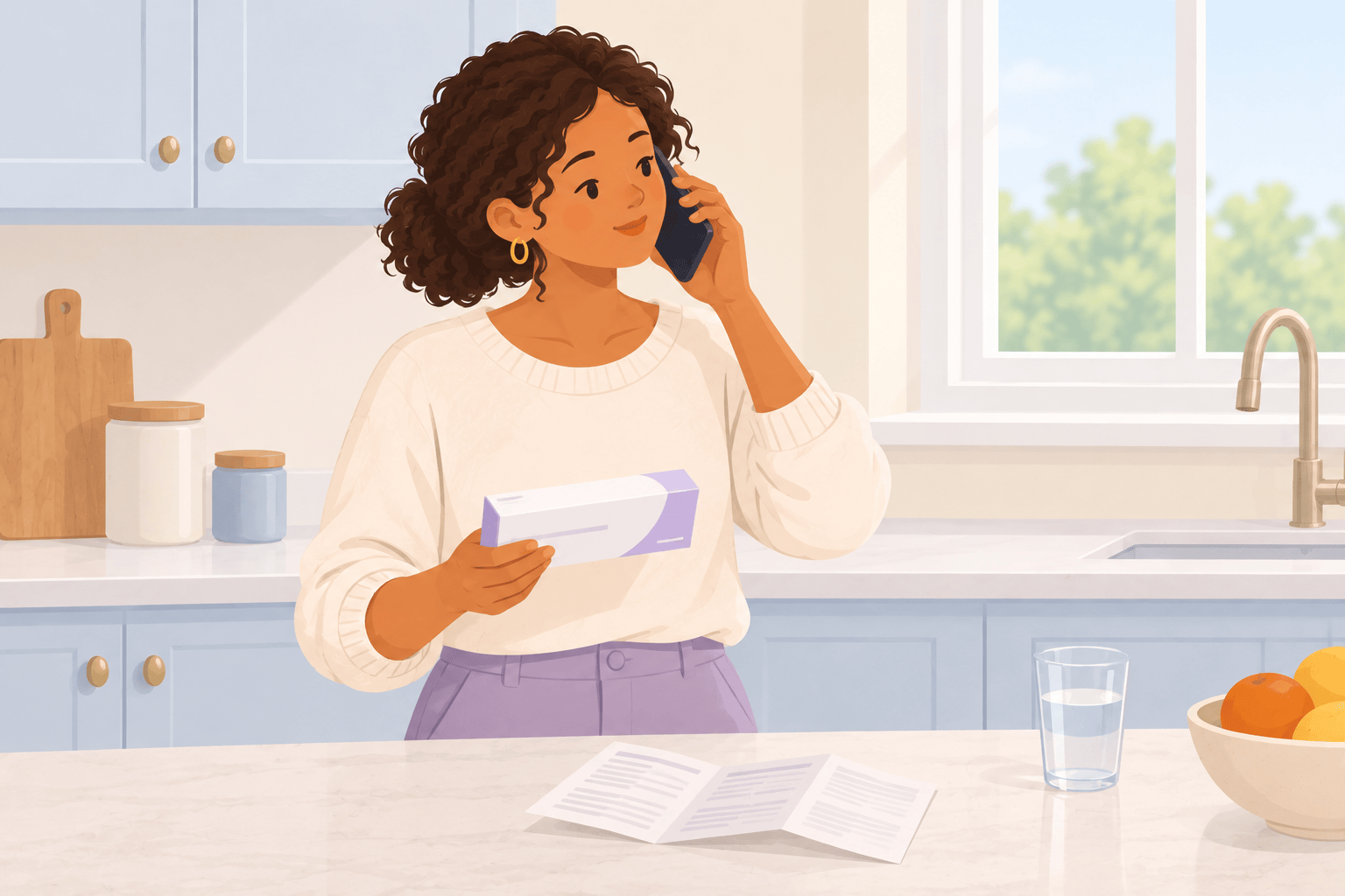 Illustration about at-home fertility tests