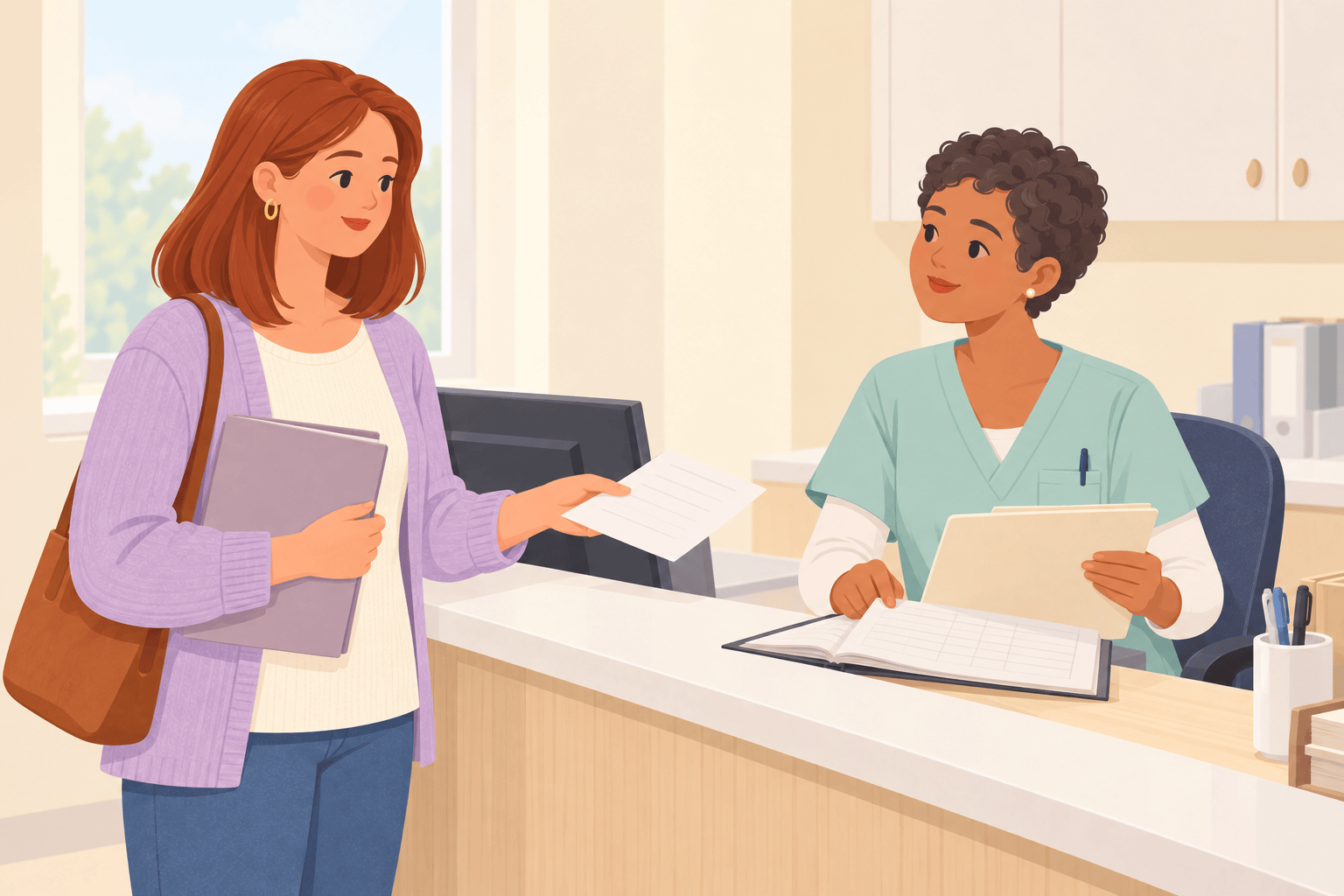 Illustration about repeating fertility tests