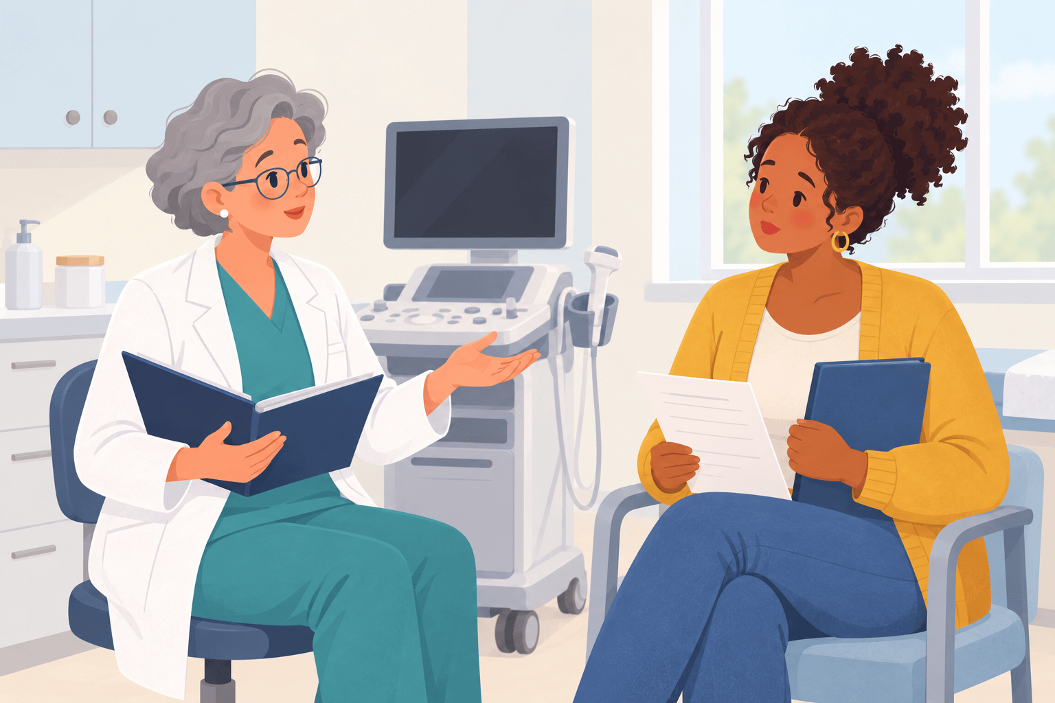 Illustration about follicle monitoring