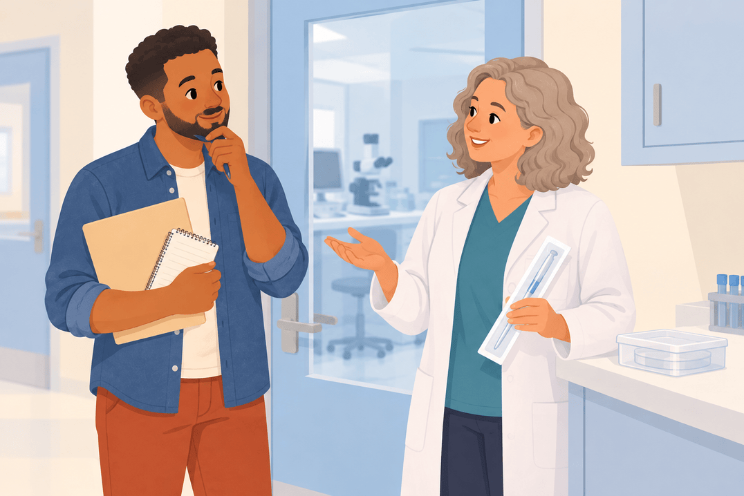 Illustration about icsi versus conventional ivf