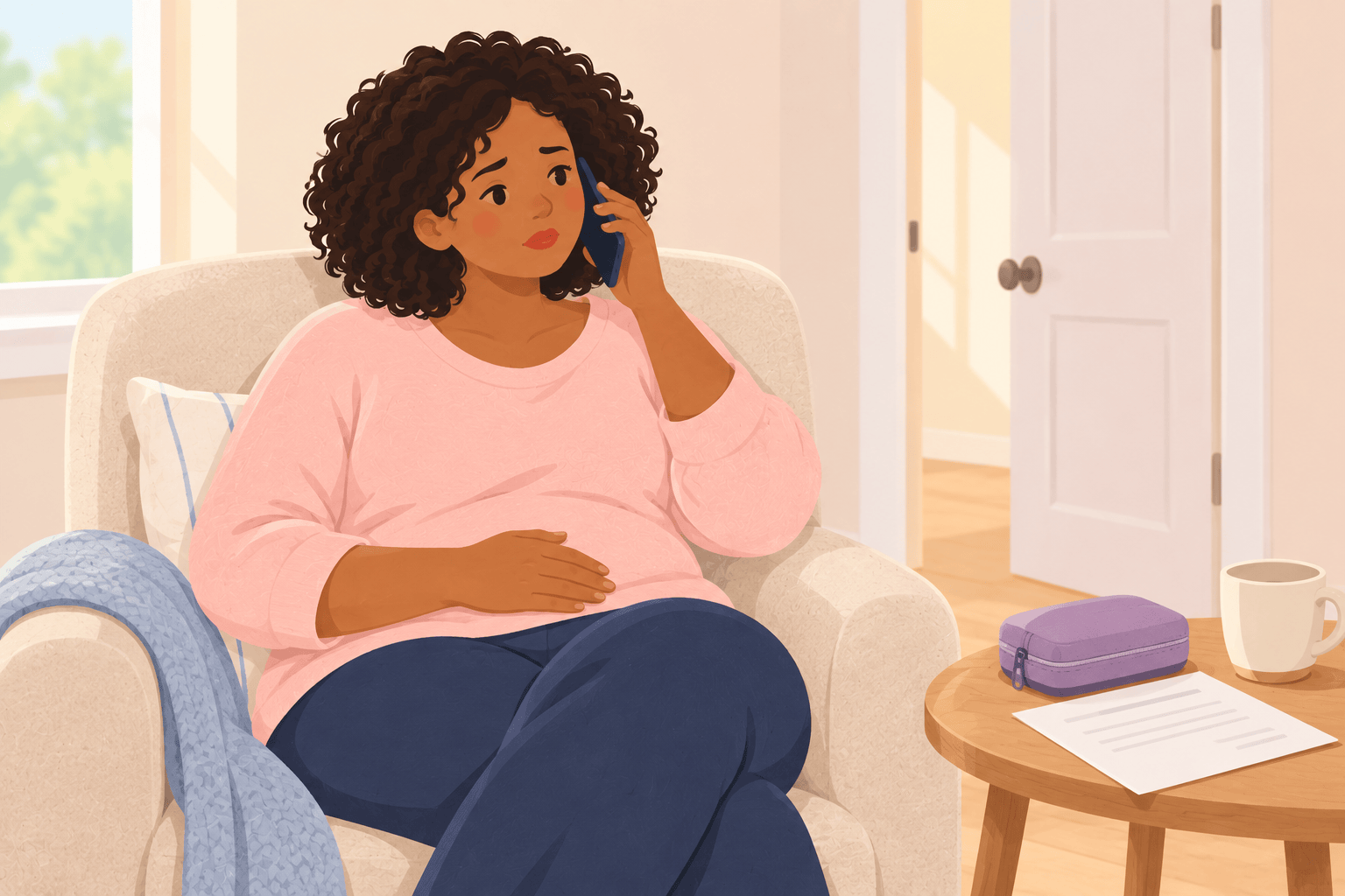 Illustration about ovarian hyperstimulation syndrome