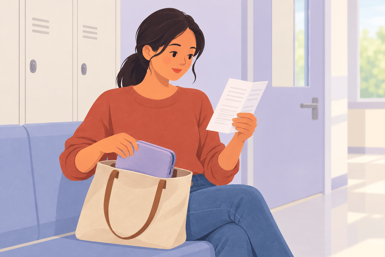 Illustration about frozen embryo transfer preparation