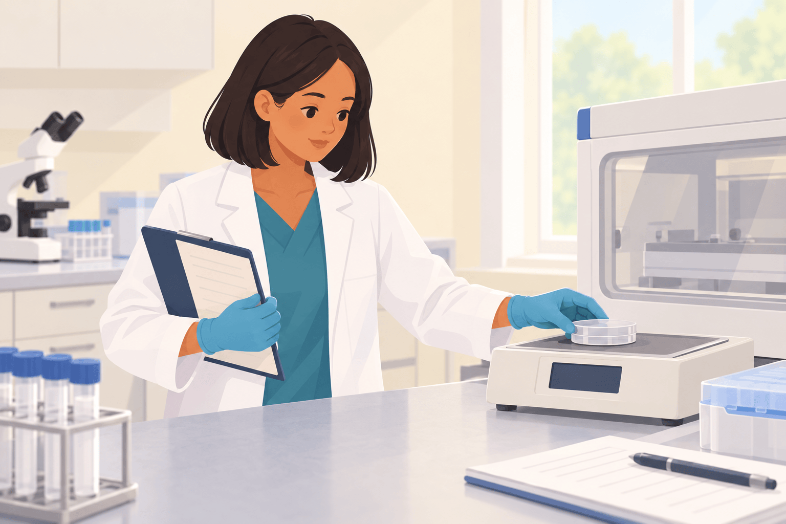 Illustration about embryo thawing