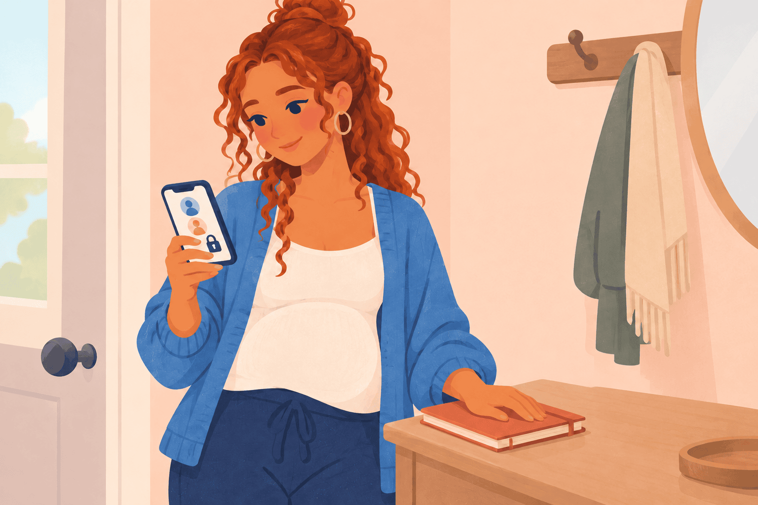 Illustration about when to announce a pregnancy