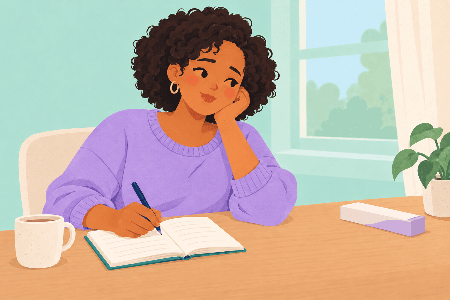 Illustration about unexpected pregnancy feelings