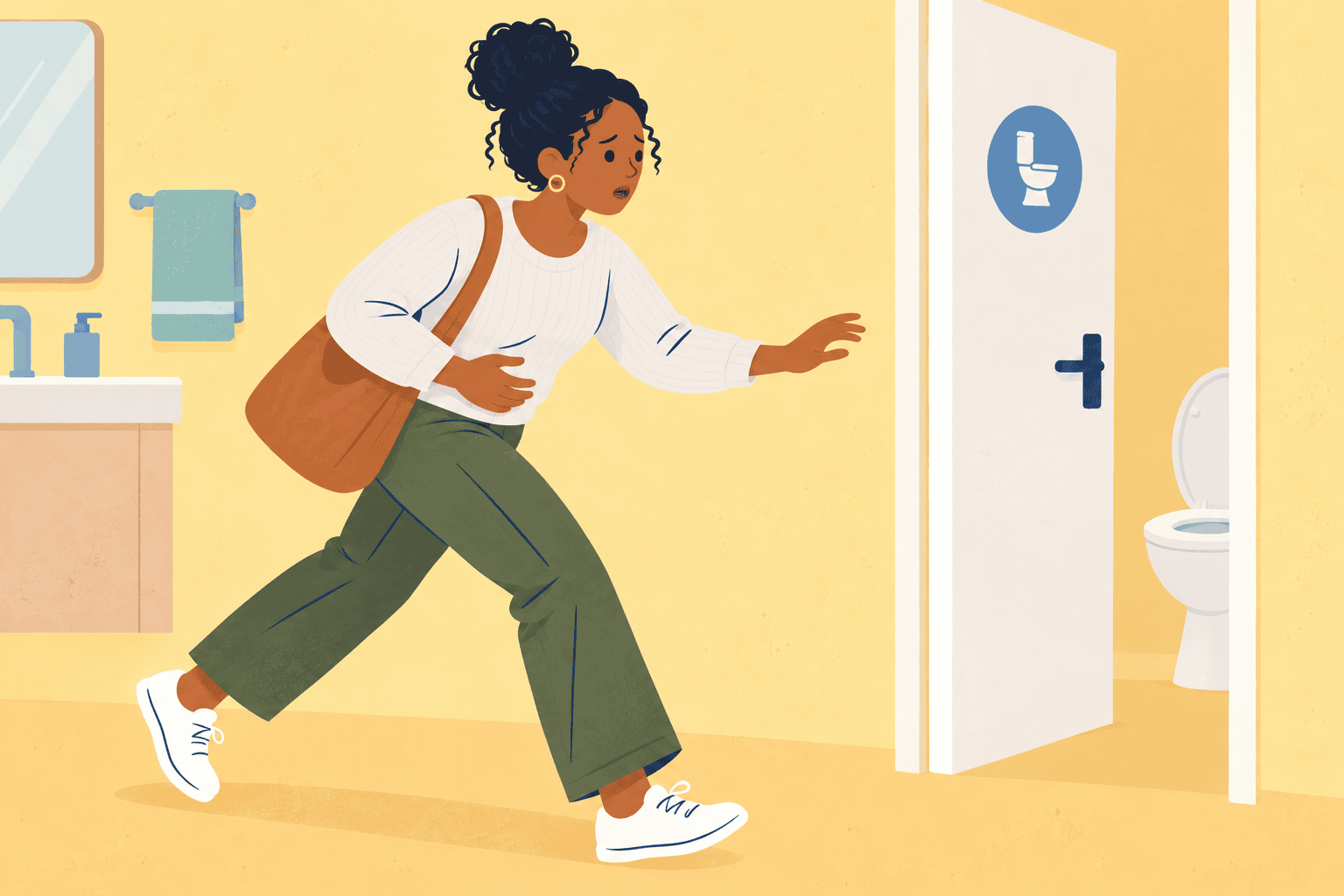 Illustration about diarrhea in pregnancy