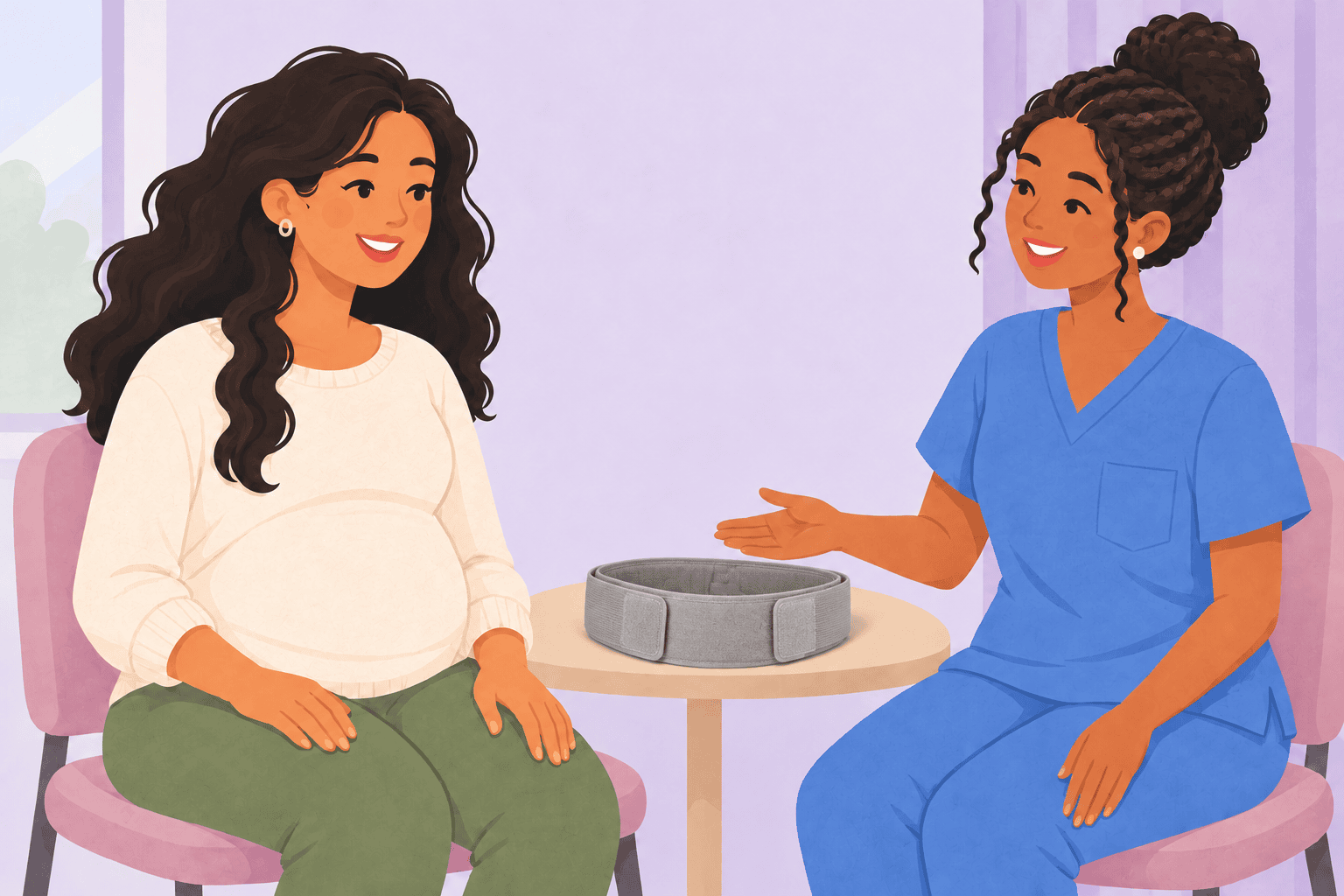 Illustration about pelvic girdle pain