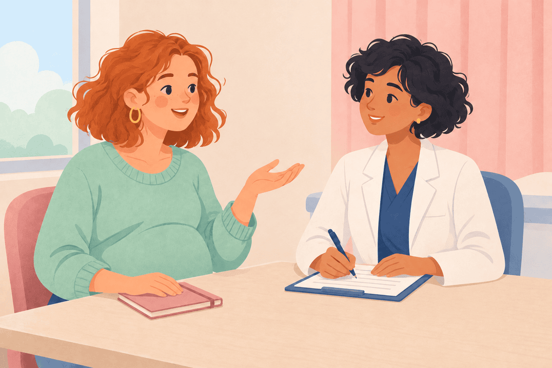 Illustration about painful sex during pregnancy