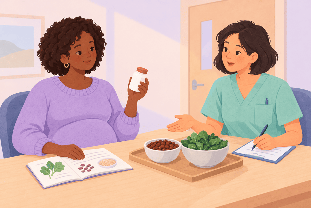 Illustration about iron in pregnancy