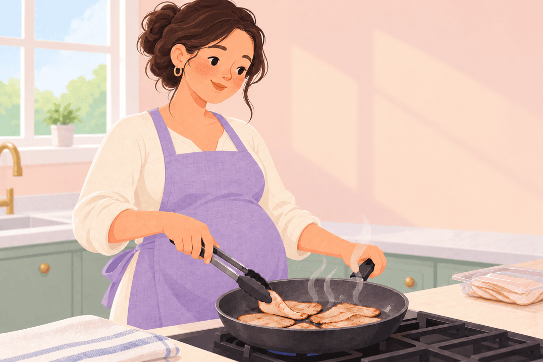 Illustration about deli meats during pregnancy