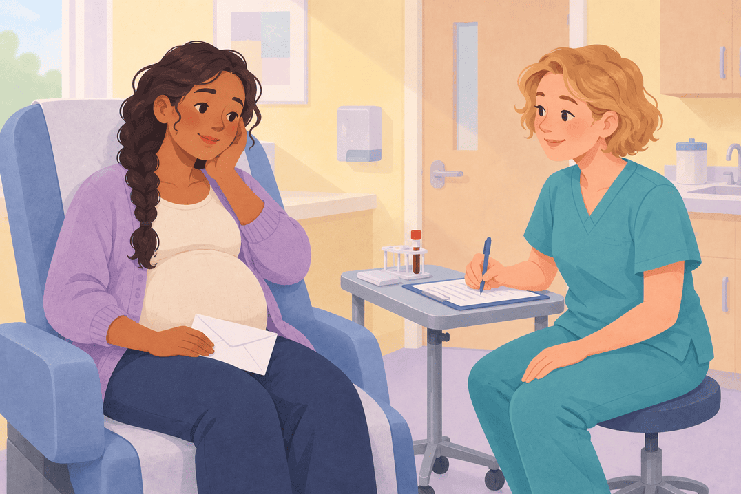 Illustration about anemia screening in pregnancy