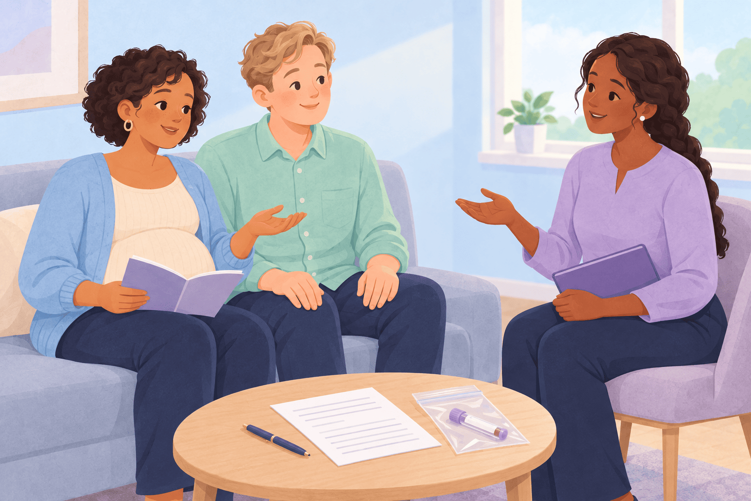 Illustration about nipt screening
