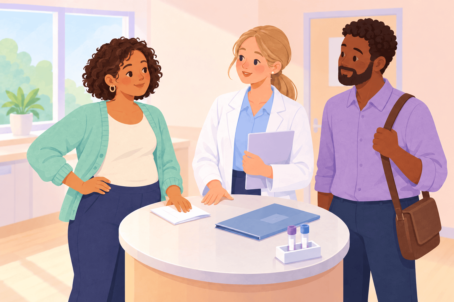Illustration about week 10 of pregnancy