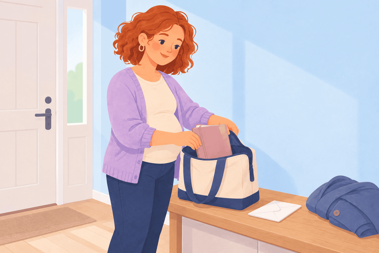 Illustration about week 11 of pregnancy