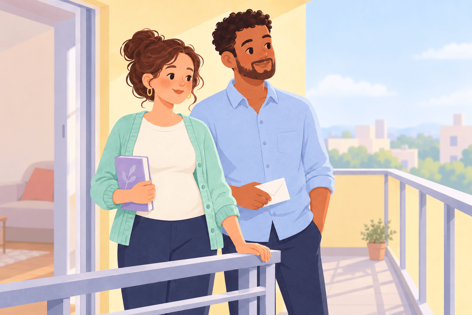 Illustration about week 13 of pregnancy